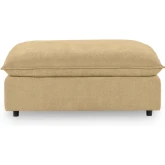 Caplan Ottoman in Bliss Beige Neutral Fabric