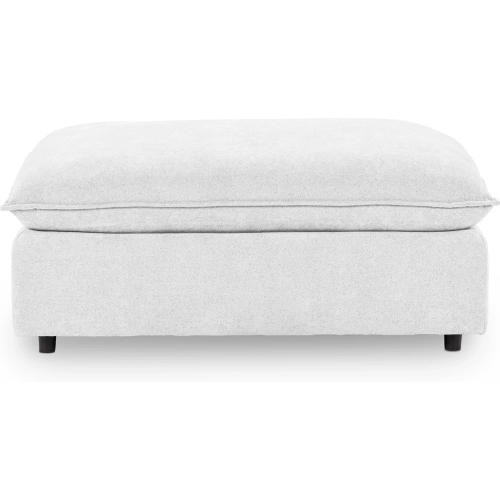 Caplan Ottoman in Bliss Cream Fabric