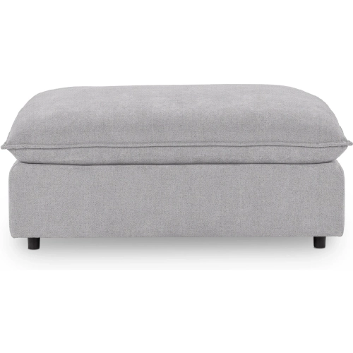 Caplan Ottoman in Bliss Gray Fabric