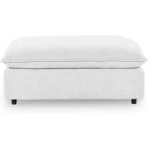 Caplan Ottoman Dawn in Pearl Neutral Fabric