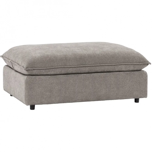 Caplan Ottoman in Elite Charcoal Fabric