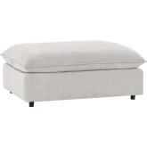 Caplan Ottoman in Elite Gray Fabric