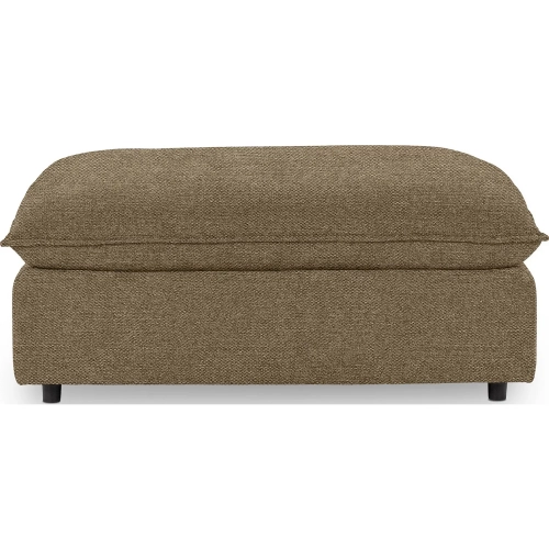 Caplan Ottoman in Mink Brown Fabric