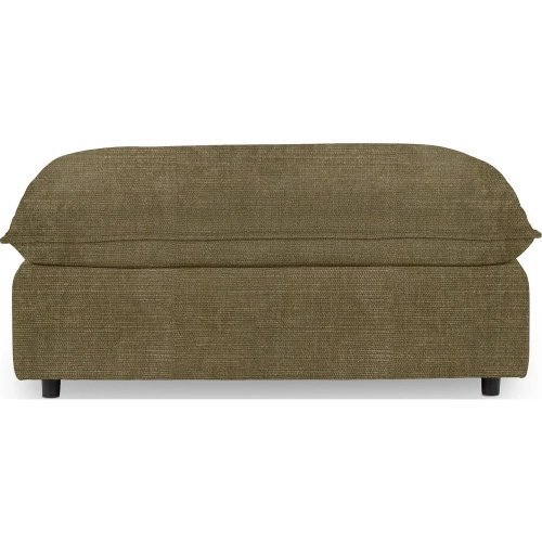 Caplan Ottoman in Soft Olive Green Fabric