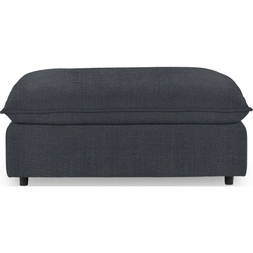 Caplan Ottoman in Pacific Blue Fabric