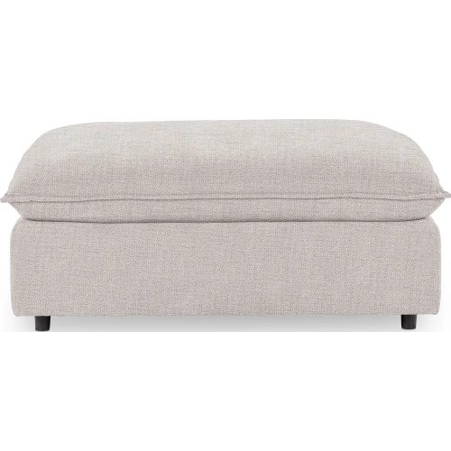 Caplan Ottoman in Winter Wheat Neutral Fabric