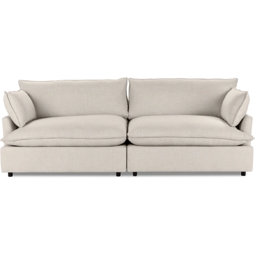 Caplan 2 Piece Modular Sectional Sofa Dawn in Twine Neutral Fabric
