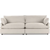 Caplan 2 Piece Modular Sectional Sofa Dawn in Twine Neutral Fabric