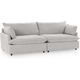 Caplan 2 Piece Modular Sectional Sofa in Elite Gray Fabric
