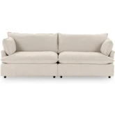 Caplan 2 Piece Modular Sectional Sofa in Rise Beige Fabric