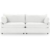 Caplan 2 Piece Modular Sectional Sofa in Rise White Fabric