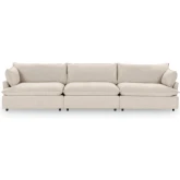 Caplan 3 Piece Modular Sectional Sofa in Rise Beige Fabric