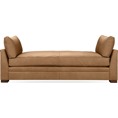 Audrey Twin Daybed in Tan Brown Top Grain Leather