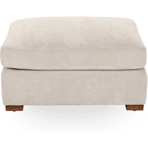 Audrey Ottoman in Dawn Twine Neutral Fabric