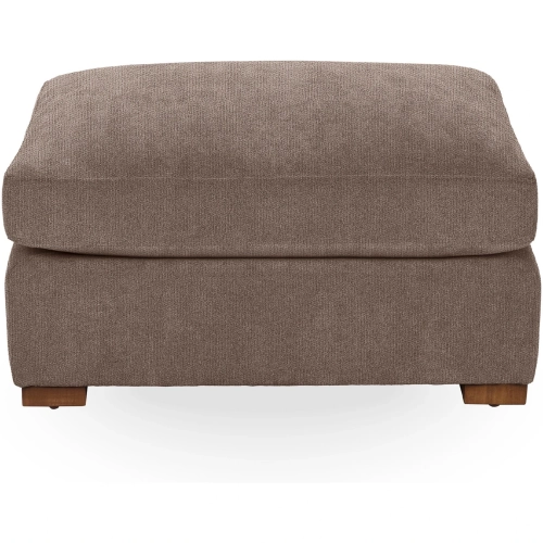 Audrey Ottoman in Elite Charcoal Gray Fabric