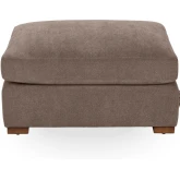 Audrey Ottoman in Elite Charcoal Gray Fabric