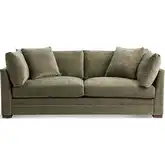 Audrey Sofa in Olive Green Fabric