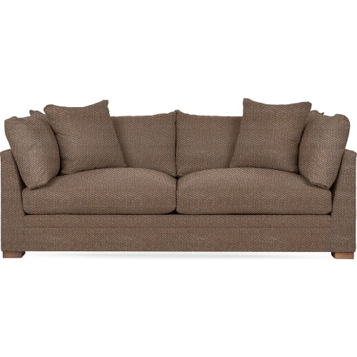 Audrey Sofa in Honeycomb Brown Fabric