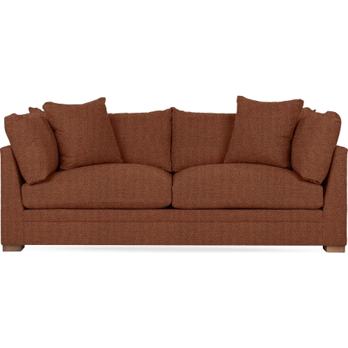 Audrey Sofa in Brick Red Fabric