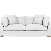 Audrey Sofa in Bliss Cream Off White Fabric