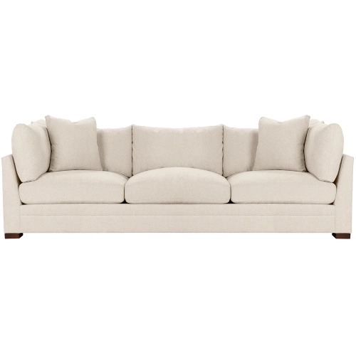Audrey 120" Sofa in Rise Beige Off White Fabric