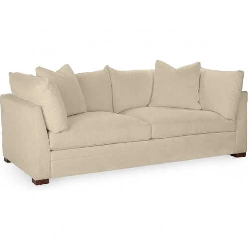 Audrey 94" Sofa in Rise Beige Off White Fabric