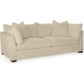 Audrey 94" Sofa in Rise Beige Off White Fabric