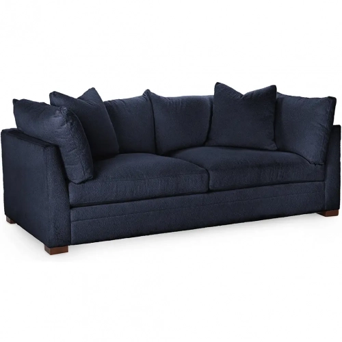 Audrey 94" Sofa in Rise Navy Blue Fabric