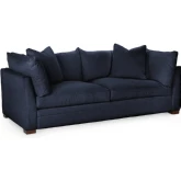 Audrey 94" Sofa in Rise Navy Blue Fabric
