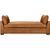 Audrey Twin Daybed in El Paso Saddle Brown Top Grain Leather