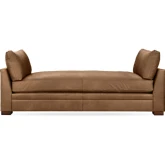 Audrey Twin Daybed in El Paso Sand Brown Top Grain Leather