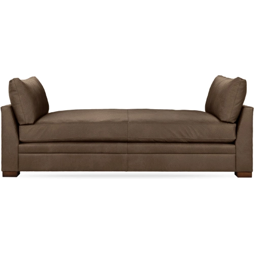 Audrey Twin Daybed in Landscape Country Life Brown Top Grain Leather