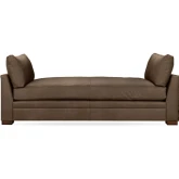 Audrey Twin Daybed in Landscape Country Life Brown Top Grain Leather