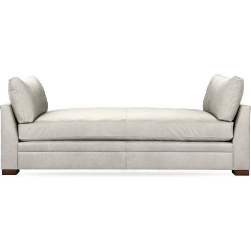 Audrey Twin Daybed in Landscape Silver Top Grain Leather