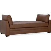 Audrey Daybed in Lush Saddle Brown Top Grain Leather