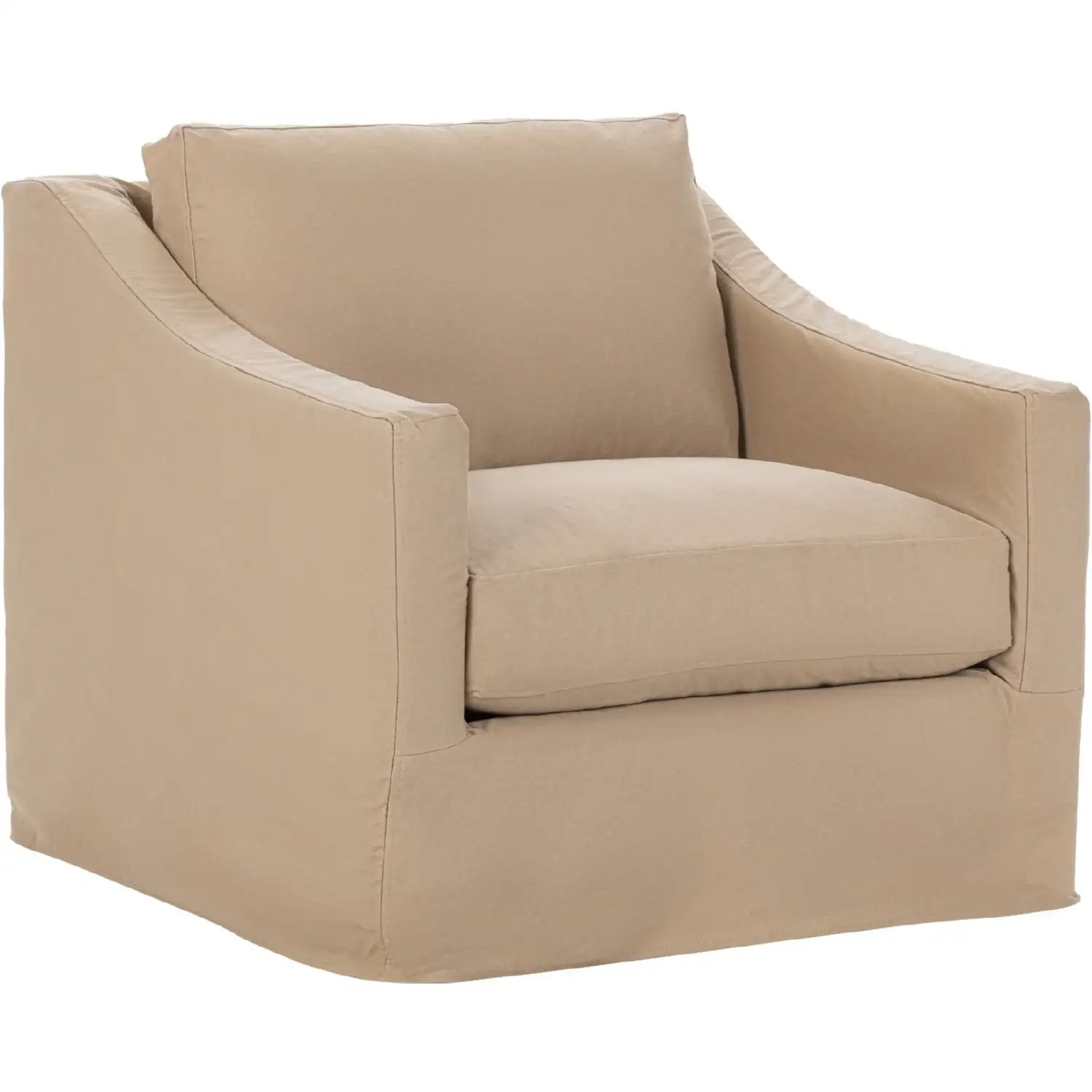 Classic Home 5310CUBBG Kipton Cuddler Accent Chair in Bliss Beige Off ...