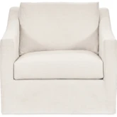 Kipton Cuddler Accent Chair in Dawn Flax Neutral Fabric