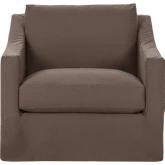 Kipton Cuddler Accent Chair in Elite Charcoal Fabric