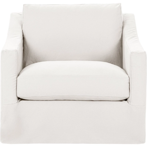 Kipton Cuddler Accent Chair in Elite Ivory Fabric
