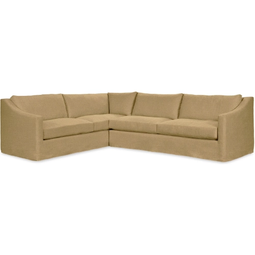 Kipton Sectional Sofa in Bliss Beige Off White Fabric