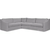 Kipton Sectional Sofa in Bliss Gray Fabric