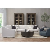 Kipton Sectional Sofa Dawn in Flax Neutral Fabric