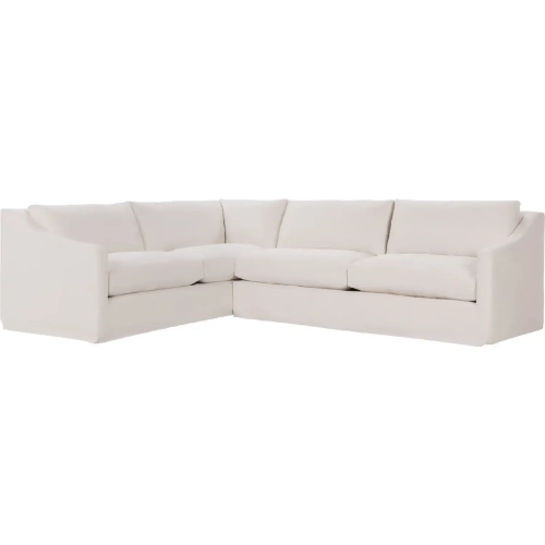 Kipton Sectional Sofa Dawn in Pearl Neutral Fabric