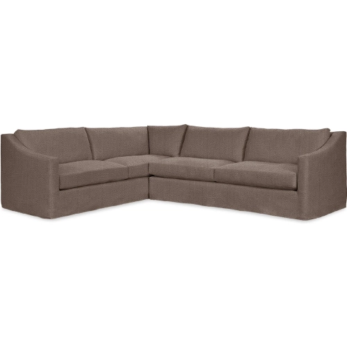 Kipton 2 Piece Sectional Sofa in Elite Charcoal Fabric