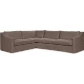 Kipton 2 Piece Sectional Sofa in Elite Charcoal Fabric