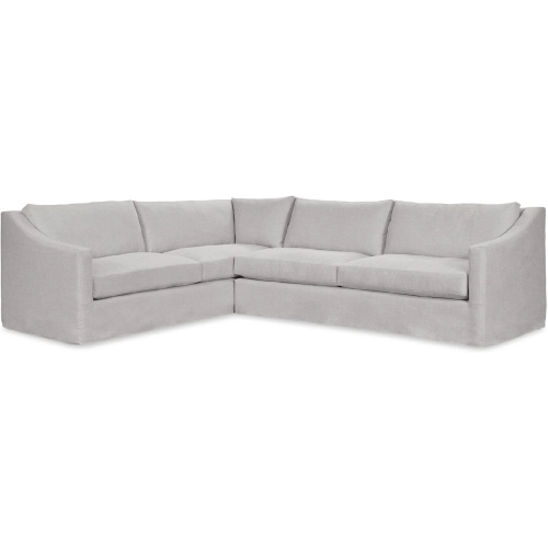 Kipton 2 Piece Sectional Sofa in Elite Gray Fabric
