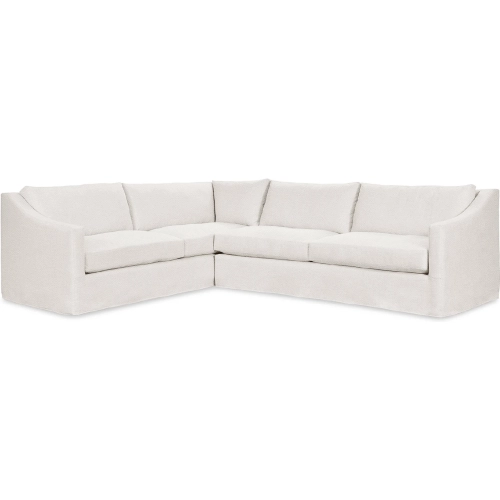 Kipton 2 Piece Sectional Sofa in Elite Ivory Fabric