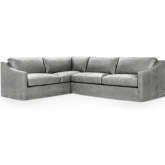 Kipton Sectional Sofa in El Paso Dove Top Grain Leather