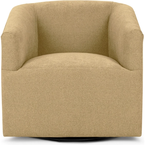 Vernon Swivel Accent Chair in Bliss Beige Fabric