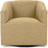 Vernon Swivel Accent Chair in Bliss Beige Fabric